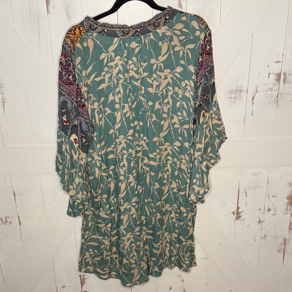 Umgee Bohemian Paisley V Neck Dress - Picture 5 of 8
